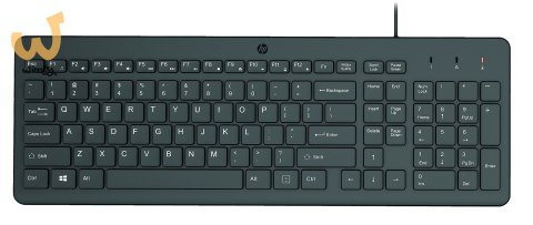 Klawiatura HP 150 Wired Keyboard przewodowa czarna 664R5AA Klawiatura HP 150 Wired Keyboard przewodowa czarna 664R5AA