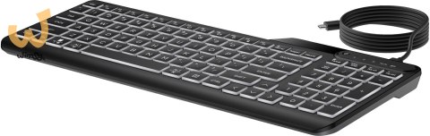 Klawiatura HP 400 Backlit Wired Keyboard przewodowa czarna 7N7C0AA Klawiatura HP 400 Backlit Wired Keyboard przewodowa czarna 7N7C0AA