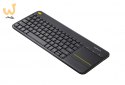 Klawiatura Logitech K400 920-007145 (USB 2.0; kolor czarny