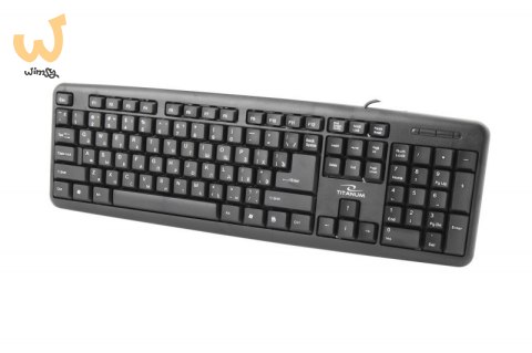 Klawiatura TITANUM TKR101 (USB 2.0; (RU); kolor czarny) Klawiatura TITANUM TKR101 (USB 2.0; (RU); kolor czarny)