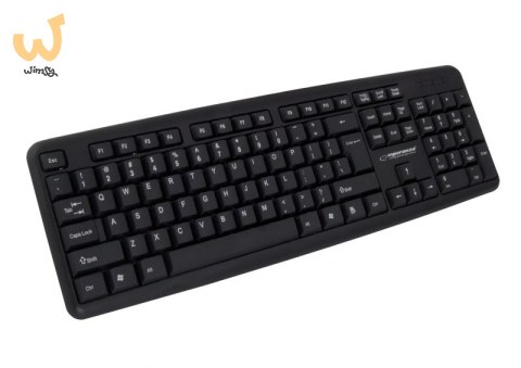 Klawiatura membranowa Esperanza AMARILLO EK134 (USB 2.0; (EU); kolor czarny) Klawiatura membranowa Esperanza AMARILLO EK134 (USB 2.0; (EU); kolor czarny)