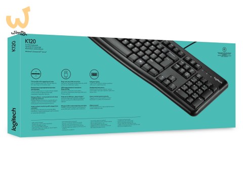 Klawiatura membranowa Logitech K120 920-002479 (USB 2.0; (US); kolor czarny) Klawiatura membranowa Logitech K120 920-002479 (USB 2.0; (US); kolor czarny)