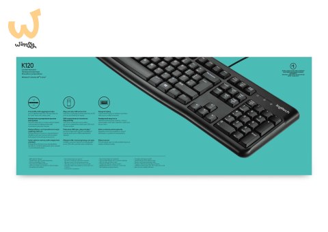 Klawiatura membranowa Logitech K120 920-002479 (USB 2.0; (US); kolor czarny) Klawiatura membranowa Logitech K120 920-002479 (USB 2.0; (US); kolor czarny)