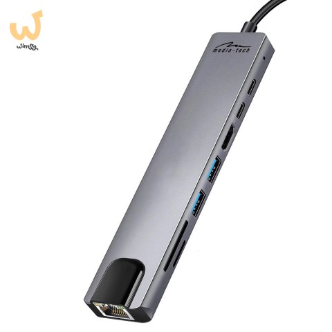 MEDIA-TECH HUB USB 8 IN 1 GIGA LAN HUB MT5046 MEDIA-TECH HUB USB 8 IN 1 GIGA LAN HUB MT5046