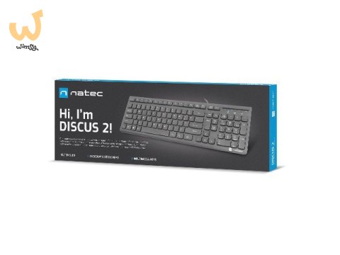 NATEC KLAWIATURA DISCUS 2 US SLIM CZARNA NKL-1829 NATEC KLAWIATURA DISCUS 2 US SLIM CZARNA NKL-1829