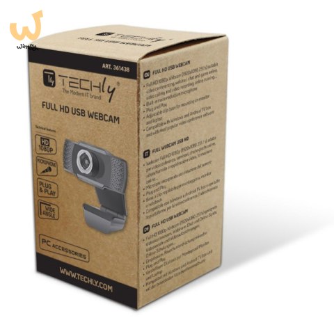 TECHLY KAMERA USB INTERNETOWA FULLHD 1080P Z MIKRO TECHLY KAMERA USB INTERNETOWA FULLHD 1080P Z MIKRO
