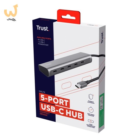 Trust HALYX 5 Portowy USB-C HUB Trust HALYX 5 Portowy USB-C HUB