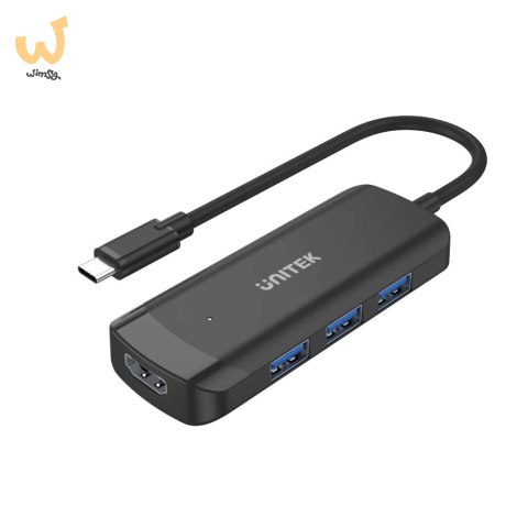 UNITEK HUB AKTYWNY USB-C 3X USB-A 3.1, HDMI 4K30HZ UNITEK HUB AKTYWNY USB-C 3X USB-A 3.1, HDMI 4K30HZ