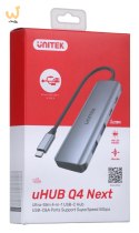 UNITEK HUB USB-C 3.1, 2X USB-A, 2X USB-C, 5 GBPS