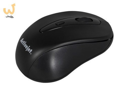 Activejet AMY-213 Mysz bezprzewodowa USB (optyczna; 1600 DPI; kolor czarny) Activejet AMY-213 Mysz bezprzewodowa USB (optyczna; 1600 DPI; kolor czarny)