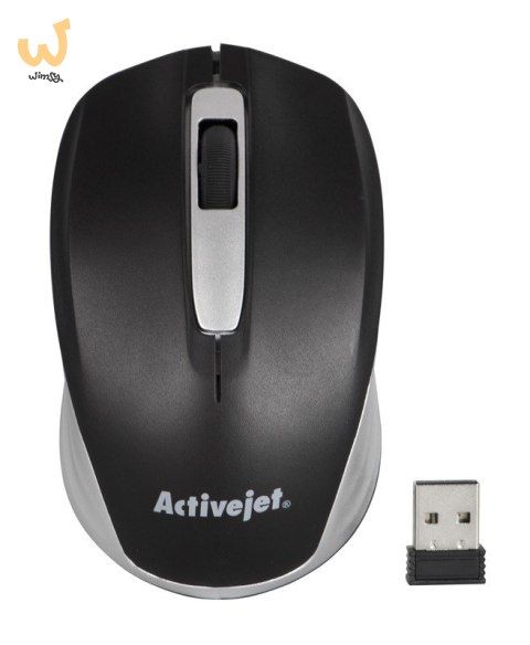 Activejet AMY-313 Mysz bezprzewodowa USB (optyczna; 1200 DPI; czarna) Activejet AMY-313 Mysz bezprzewodowa USB (optyczna; 1200 DPI; czarna)