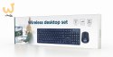 GEMBIRD ZESTAW BEZPRZEWODOWA KLAWIATURA + MYSZ CZARNA, UKŁAD US