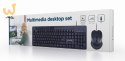 GEMBIRD ZESTAW KLAWIATURA MULITMEDIALNA + MYSZ KBS-UM-04 KOLOR CZARNY