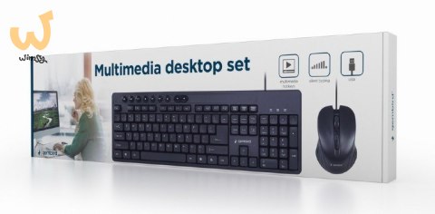 GEMBIRD ZESTAW KLAWIATURA MULITMEDIALNA + MYSZ KBS-UM-04 KOLOR CZARNY GEMBIRD ZESTAW KLAWIATURA MULITMEDIALNA + MYSZ KBS-UM-04 KOLOR CZARNY