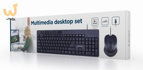 GEMBIRD ZESTAW KLAWIATURA MULITMEDIALNA + MYSZ KBS-UM-04 KOLOR CZARNY GEMBIRD ZESTAW KLAWIATURA MULITMEDIALNA + MYSZ KBS-UM-04 KOLOR CZARNY