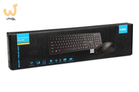 IBOX ZESTAW BEZPRZEWODOWY KLAWIATURA + MYSZ WORKSTATION PRO KIT IBOX ZESTAW BEZPRZEWODOWY KLAWIATURA + MYSZ WORKSTATION PRO KIT