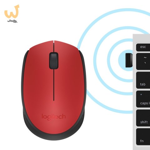 Mysz Logitech M171 910-004641 (optyczna; 1000 DPI; kolor czerwony) Mysz Logitech M171 910-004641 (optyczna; 1000 DPI; kolor czerwony)