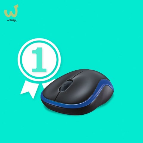 Mysz Logitech M185 910-002239 (optyczna; 1000 DPI; kolor niebieski) Mysz Logitech M185 910-002239 (optyczna; 1000 DPI; kolor niebieski)