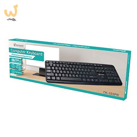 VAKOSS KLAWIATURA KOMPUTEROWA QWERTY TK-103PK VAKOSS KLAWIATURA KOMPUTEROWA QWERTY TK-103PK