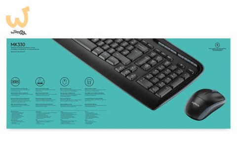 ZESTAW LOGITECH WIRELESS COMBO MK330 BEZPRZEWODOWY ZESTAW LOGITECH WIRELESS COMBO MK330 BEZPRZEWODOWY