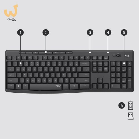 Zestaw LOGITECH MK295 US Silent Wireless Zestaw LOGITECH MK295 US Silent Wireless