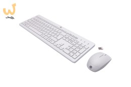 Zestaw klawiatura + mysz HP 230 Wireless Mouse and Keyboard Combo bezprzewodowe białe 3L1F0AA