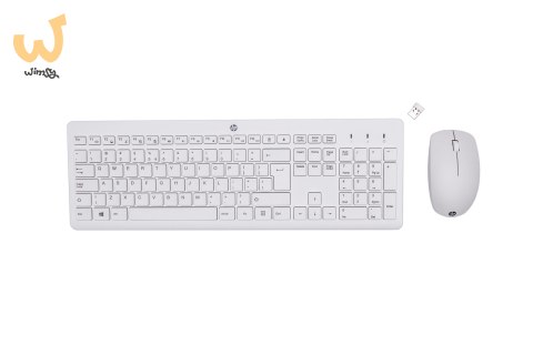 Zestaw klawiatura + mysz HP 230 Wireless Mouse and Keyboard Combo bezprzewodowe białe 3L1F0AA Zestaw klawiatura + mysz HP 230 Wireless Mouse and Keyboard Combo bezprzewodowe białe 3L1F0AA