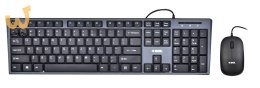 Zestaw klawiatura + mysz IBOX IKMS606 (USB 2.0; (US); kolor czarny; optyczna; 800 DPI)