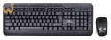 Zestaw klawiatura + mysz TITANUM AKRON TK109 (USB 2.0; kolor czarny; optyczna; 1600 DPI)