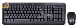 Zestaw klawiatura + mysz TITANUM AKRON TK109 (USB 2.0; kolor czarny; optyczna; 1600 DPI)