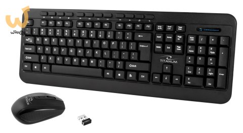 Zestaw klawiatura + mysz TITANUM MEMPHIS TK108 (USB; (US); kolor czarny; optyczna; 1000 DPI) Zestaw klawiatura + mysz TITANUM MEMPHIS TK108 (USB; (US); kolor czarny; optyczna; 1000 DPI)