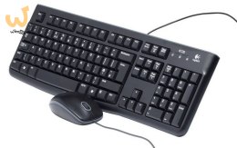 Zestaw klawiatura + mysz membranowa Logitech MK120 920-002563 (USB 2.0; (US); kolor czarny; optyczna)