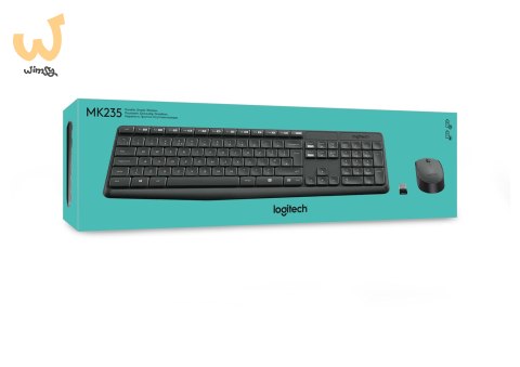 Zestaw klawiatura + mysz membranowa Logitech MK235 920-007931 (USB 3.0; kolor szary; optyczna) Zestaw klawiatura + mysz membranowa Logitech MK235 920-007931 (USB 3.0; kolor szary; optyczna)