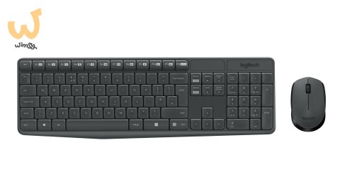 Zestaw klawiatura + mysz membranowa Logitech MK235 920-007931 (USB 3.0; kolor szary; optyczna) Zestaw klawiatura + mysz membranowa Logitech MK235 920-007931 (USB 3.0; kolor szary; optyczna)