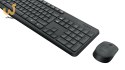 Zestaw klawiatura + mysz membranowa Logitech MK235 920-007931 (USB 3.0; kolor szary; optyczna)