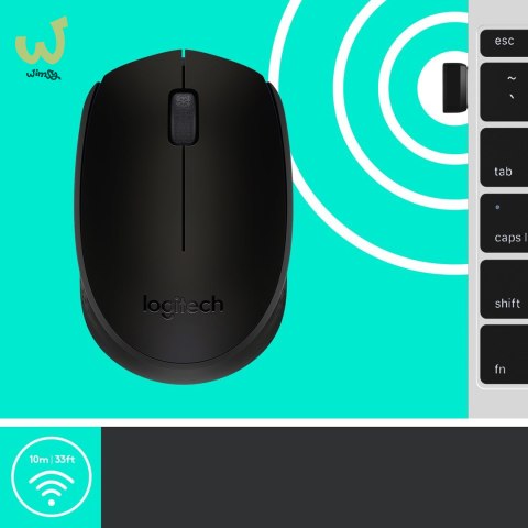 Mysz Logitech M171 910-004424 (optyczna; 1000 DPI; kolor czarny) Mysz Logitech M171 910-004424 (optyczna; 1000 DPI; kolor czarny)
