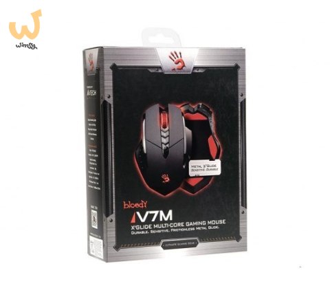 Mysz komputerowa A4 TECH Bloody V7m A4TMYS43940 (optyczna; 3200 DPI; kolor czarny) Mysz komputerowa A4 TECH Bloody V7m A4TMYS43940 (optyczna; 3200 DPI; kolor czarny)