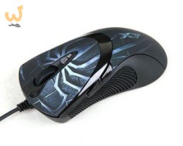 Mysz komputerowa A4 TECH Evo XGame Laser Oscar X747 Brown Fire A4TMYS29980 (laserowa; 3600 DPI; kolor brązowy)