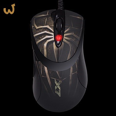 Mysz komputerowa A4 TECH Evo XGame Laser Oscar X747 Brown Fire A4TMYS29980 (laserowa; 3600 DPI; kolor brązowy) Mysz komputerowa A4 TECH Evo XGame Laser Oscar X747 Brown Fire A4TMYS29980 (laserowa; 3600 DPI; kolor brązowy)