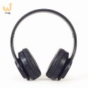 GEMBIRD SŁUCHAWKI STEREOFONICZNE LED BLUETOOTH CZARNE + MIKROFON + REGULACJA