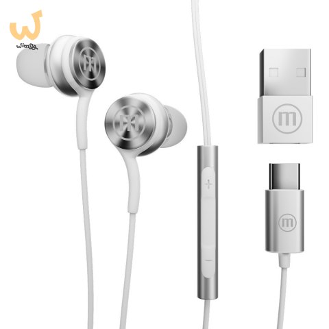 MAXELL XC1 Słuchawki przewodowe USB-C connector białe MAXELL XC1 Słuchawki przewodowe USB-C connector białe