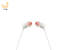 Słuchawki JBL T110 (biały, z mikrofonem)