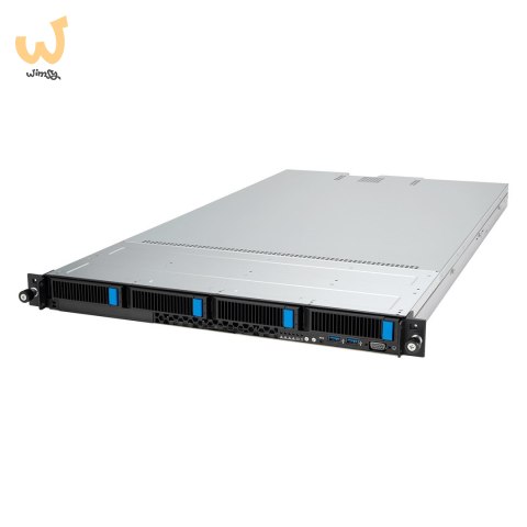 Platforma Asus Rack (1U) RS500A-E12-RS4U AMD Epyc 9004 (4x Nvme, 2xM.2, 2xGPU, 2x1Gbe, IPMI, 1+1 800W)
