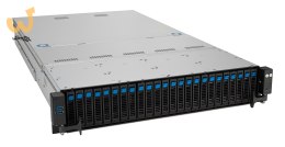 Platforma Asus Rack (2U) RS520A-E12-RS24U AMD Epyc 9004 (16x NVMe, 8x SATA/SAS, 2xM.2, 2xGPU, 2x10Gbe, IPMI, 1+1 1600W)