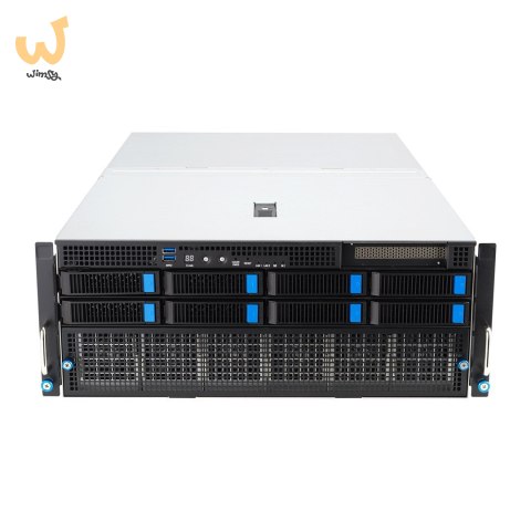 Platforma Asus Rack (4U) ESC8000A-E12 AMD Epyc 9004 (8x NVMe/SATA HS, 1xM.2, 2x10Gbe, IPMI, 2+2 3000W)
