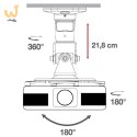 TECHLY UCHWYT DO PROJEKTORA SUFITOWY 22CM 10KG BIA