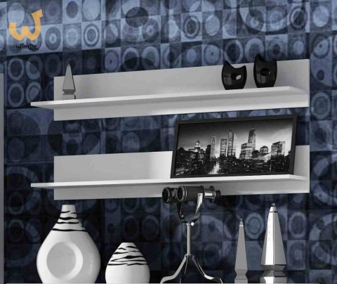 Półka 125cm (2szt) SOHO biały mat Półka 125cm (2szt) SOHO biały mat