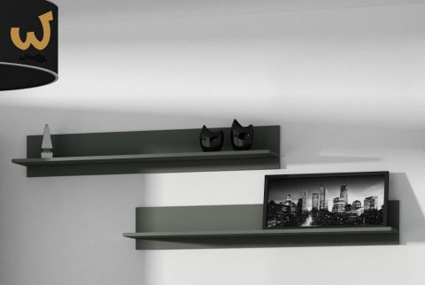 Półka 125cm (2szt) SOHO czarny mat Półka 125cm (2szt) SOHO czarny mat
