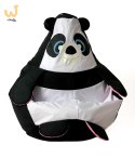 Pufa worek sako PANDA czarny-biały XL 130x90