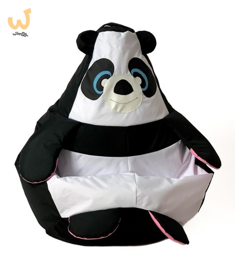 Pufa worek sako PANDA czarny-biały XL 130x90 Pufa worek sako PANDA czarny-biały XL 130x90